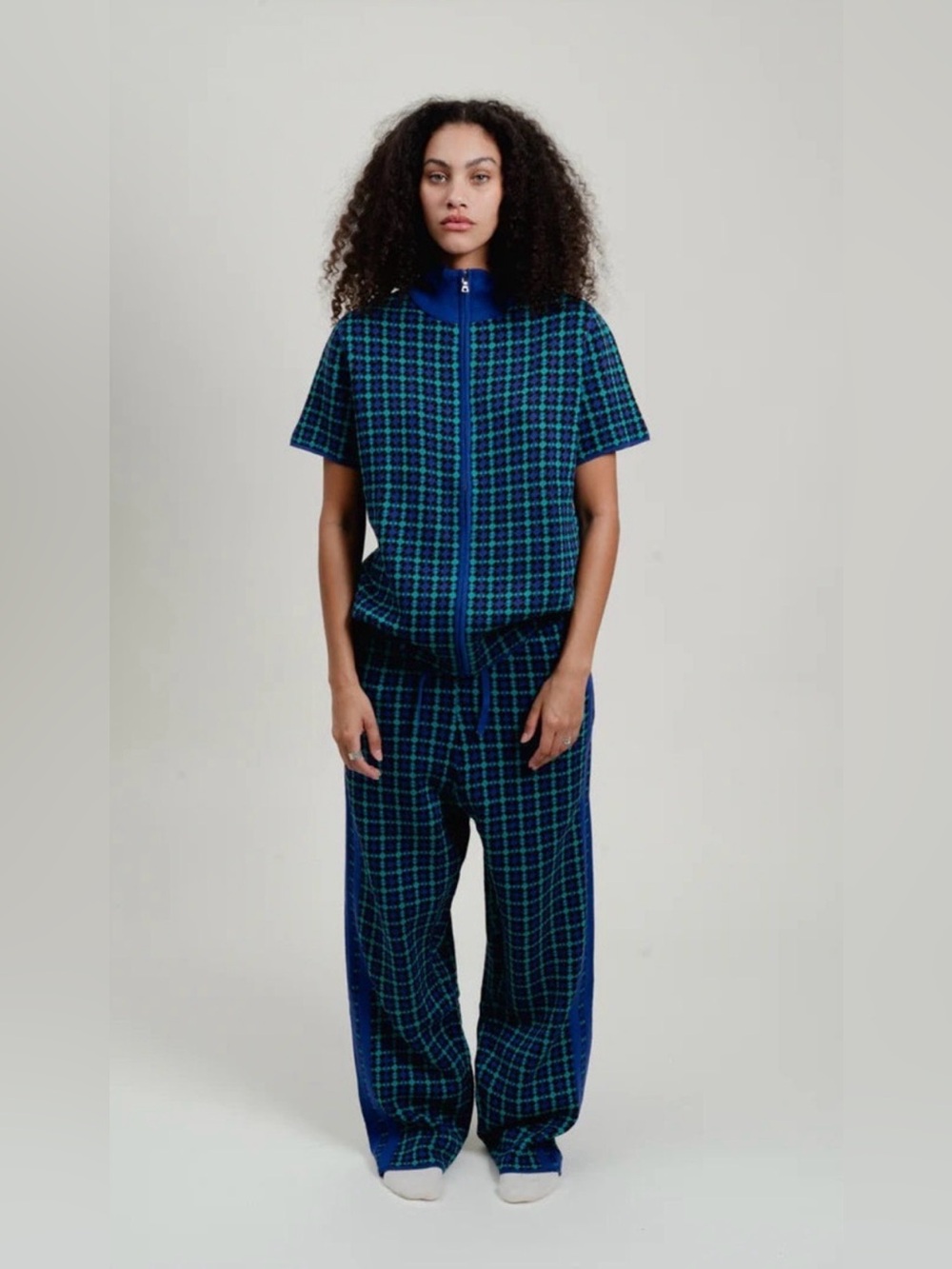 Adrian Cashmere Plaid Set